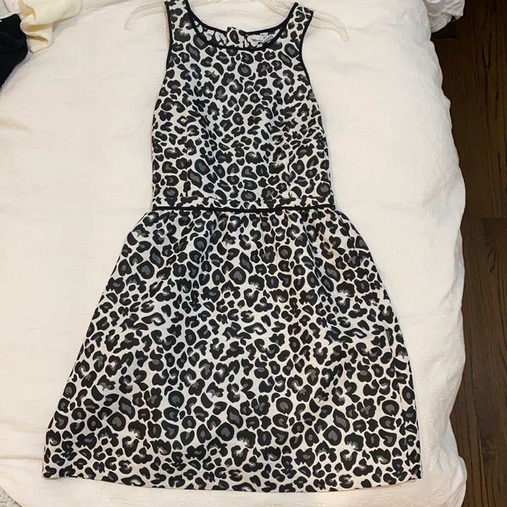 Bar III cheetah print A-line dress